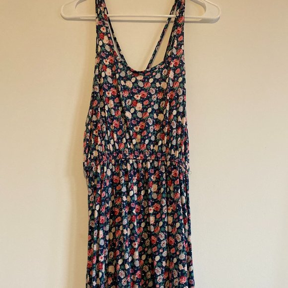 Forever 21 Large Spaghetti Strap Floral Mini Dress - Picture 1 of 3